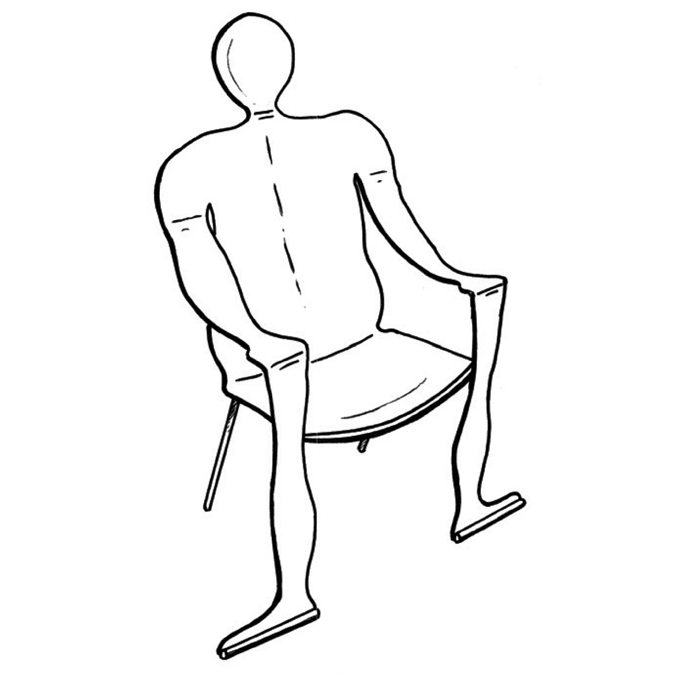 Single pancake chair