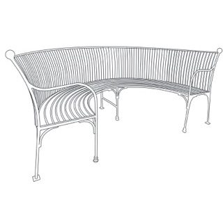 Cooksbridge Curved Bench
