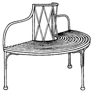 Half Round Tree Seat